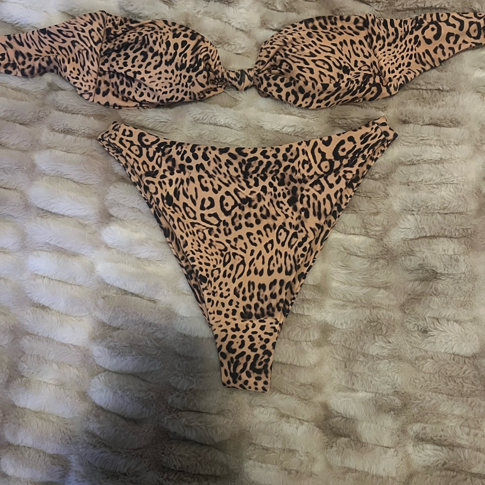 Leopard Print Bikini Set